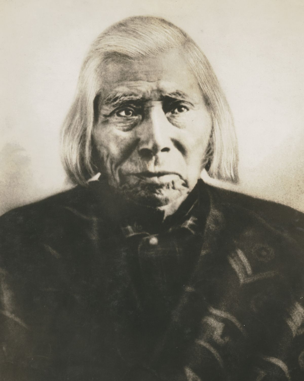 A portrait Chief Garry, of the Spokane Tribe.  (Courtesy of Northwest Museum of Arts and Culture/Eastern Washington State Historical Society)
