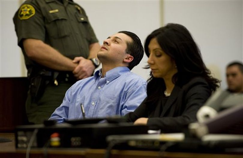 Andrew Gallo reacts as he is sentenced to 51 years in prison, in court in Santa Ana, Calif., Wednesday, Dec. 22, 2010. At right is his attorney, Jacqueline Goodman. Gallo was convicted in September of three counts of second-degree murder and single counts of drunken driving, hit-and-run driving, and driving under the influence of alcohol and causing great bodily injury. Killed in the crash were Los Angeles Angels pitcher Nick Adenhart, 20-year-old Courtney Stewart and 25-year-old Henry Pearson. A fourth passenger, Jon Wilhite, was severely injured. (Mark Rightmire / (AP Photo/Mark Rightmire, Pool))