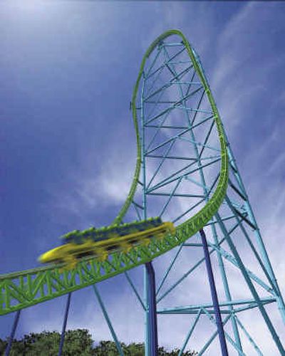 
 An architectural artist's drawing of a proposed roller coaster to be built at Six Flags in Jackson, N.J. 
 (Associated Press / The Spokesman-Review)