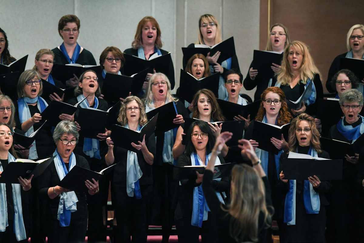 Le Donne Choir performs at the KPBX Kid’s Concert, Saturday, Nov. 16, 2019, at Westminster Congregational Church. (Dan Pelle / The Spokesman-Review)