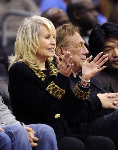 Clippers owner Donald Sterling and his estranged wife, Rochelle, in January. (Associated Press)