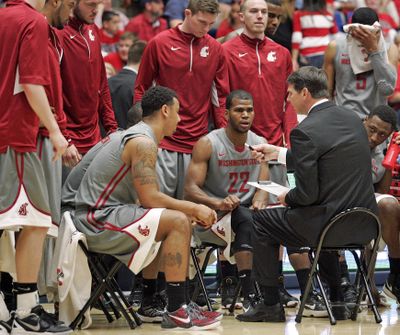 WSU men’s basketball coach Ken Bone and A.D. Bill Moos will meet next week. (Associated Press)