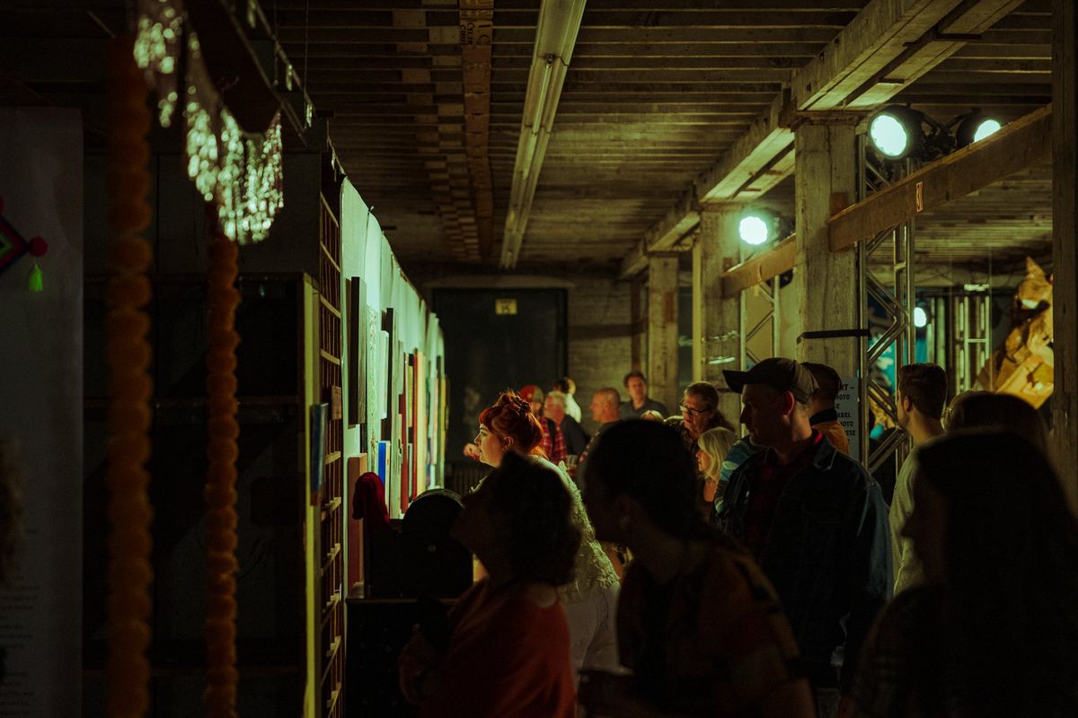 Art connoisseurs look over Terrain 15 artwork during last year’s event. Terrain 16 will feature the work of 483 artists.  (Courtsey)