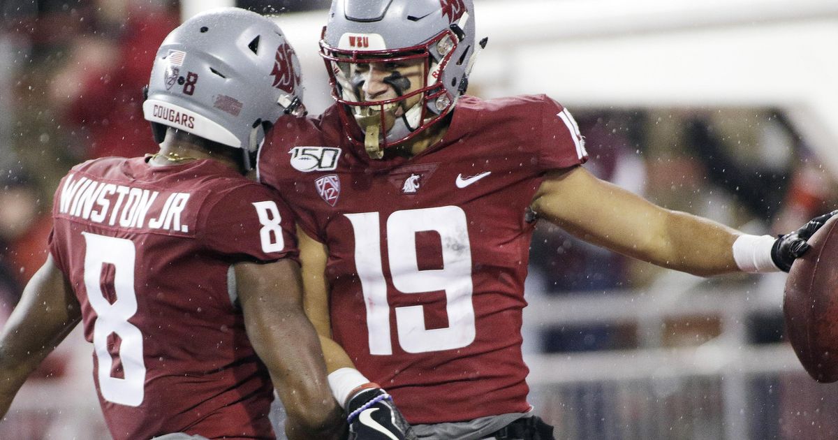 Former Washington State receivers Easop Winston Jr., Brandon Arconado