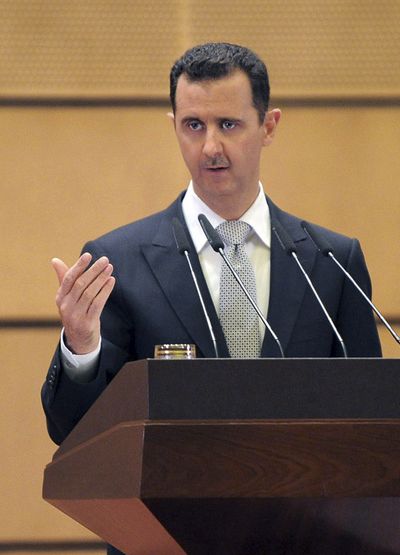 Analysts said Russia may be warning Syrian President Bashar Assad, above, that Moscow’s support for him is precarious.