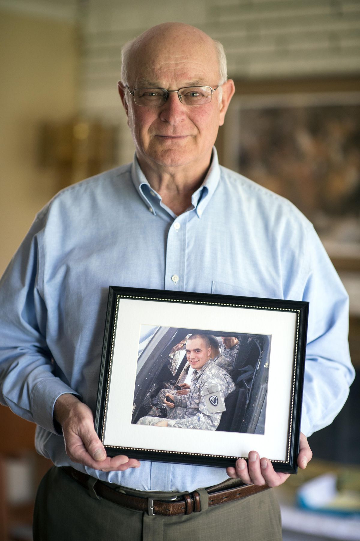 Retired Lt. Col. Gerald Rolwes, an Air Force veteran and photographer who shoots photographs for Gonzaga ROTC, watched Lt. Mathew Fazzari, a Gonzaga ROTC grad from Walla Walla, excel at everything he was tasked with. Tragically, Fazzari was killed during a helicopter mission in Afghanistan in 2012. (Colin Mulvany / The Spokesman-Review)