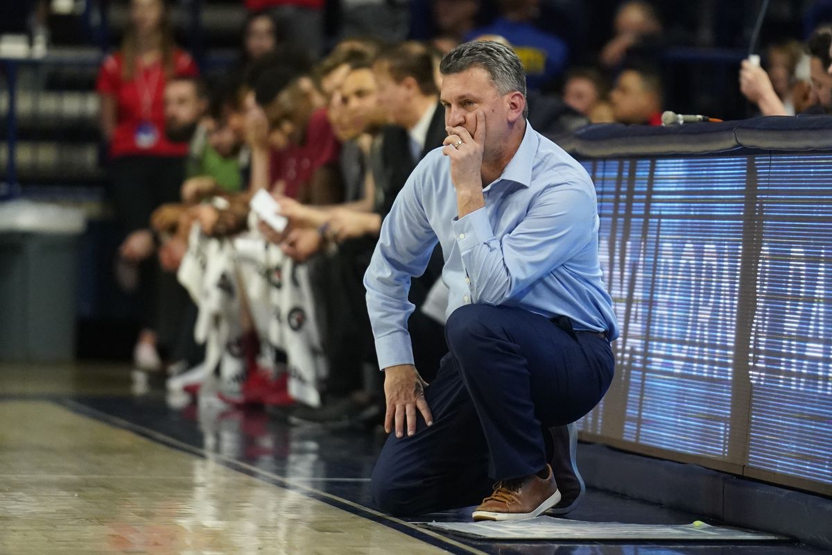 Washington State head coach Kyle Smith during the second half of an NCAA college basketball game against Arizona Thursday, March 5, 2020, in Tucson, Ariz. Arizona won 83-62.  (Associated Press)