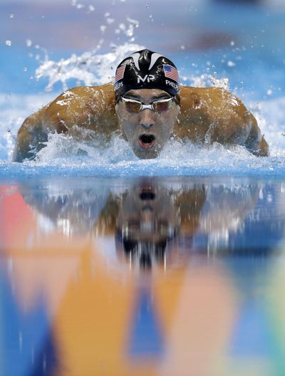 American Michael Phelps will likely be swimming in the final Olympics race of his career in Saturday’s 4x100 medley relay. (Michael Sohn / Associated Press)