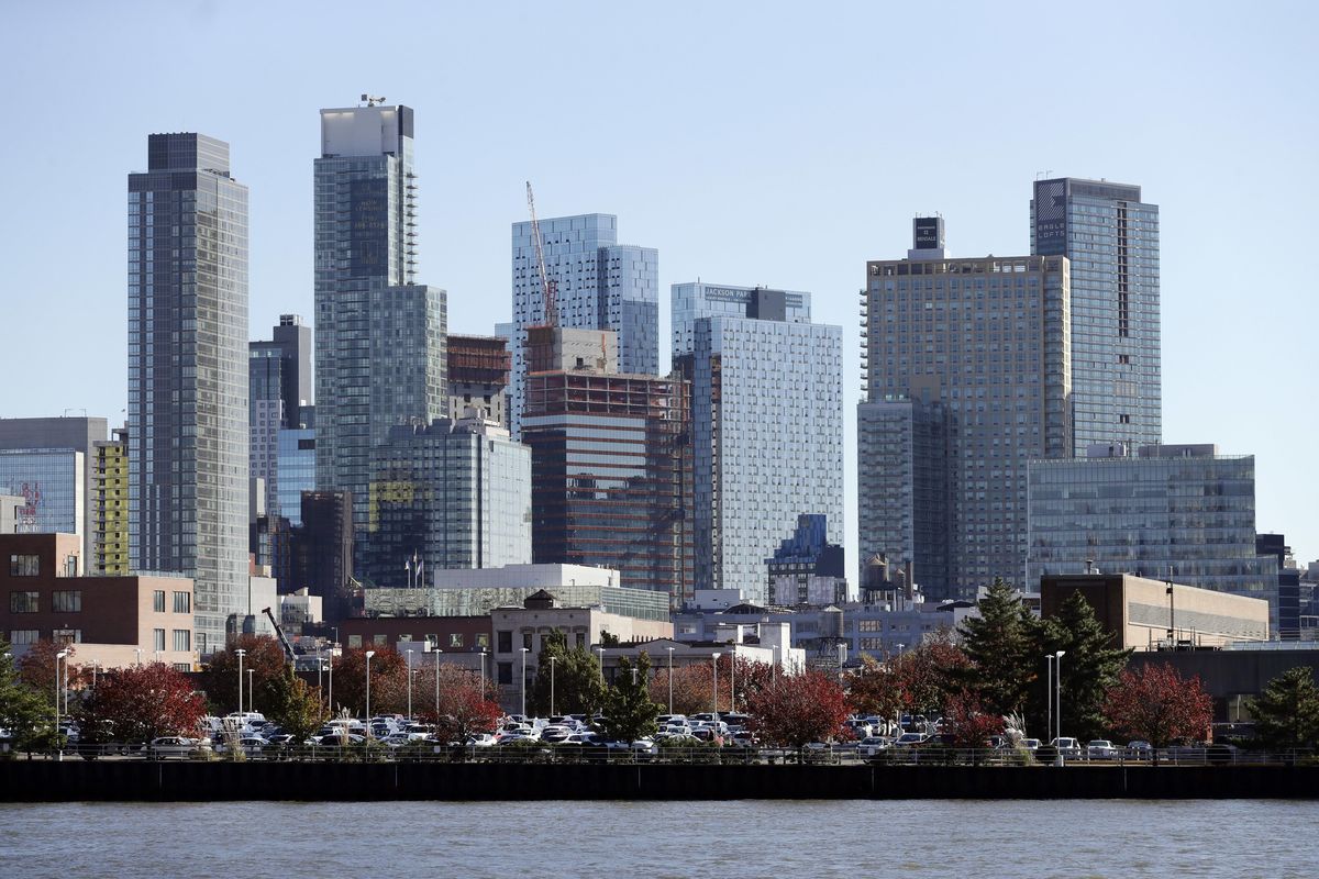 The Long Island City waterfront and skyline are shown Nov. 7, 2018, in the Queens borough of New York. (Mark Lennihan / AP)
