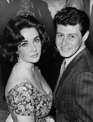 Associated Press photo of Eddie Fisher and Elizabeth Taylor in 1965 before their marriage.  (Associated Press)