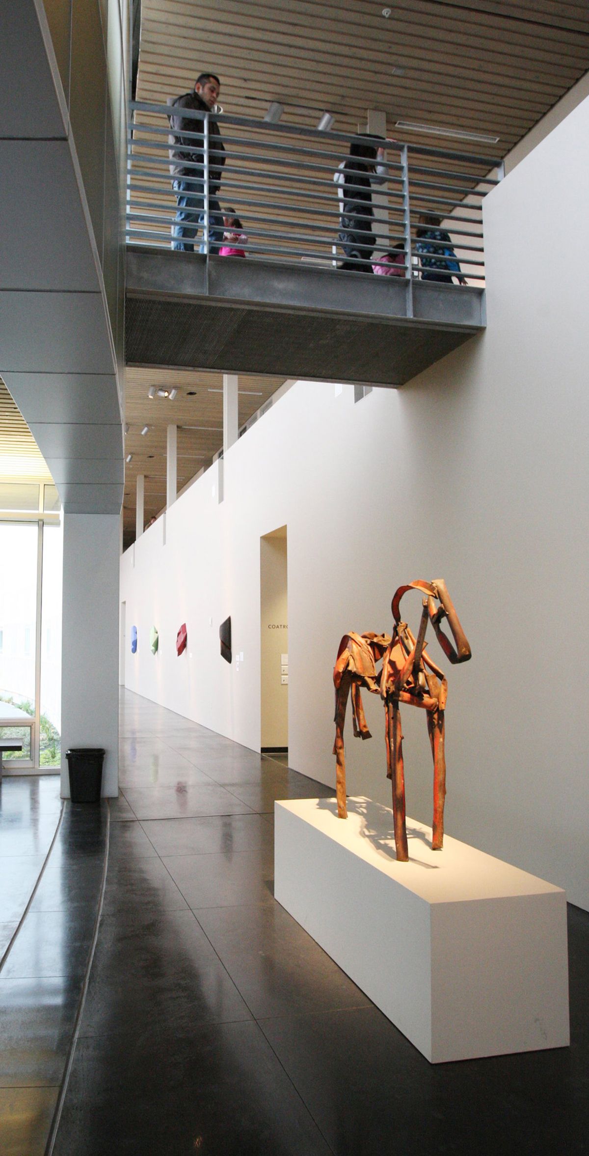 Deborah Butterfield’s “untitled (red)” is a 2008 welded found-steel piece at the new Lightcatcher museum. Seattle Times (Seattle Times)