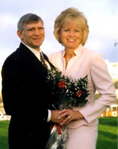 
Sam and Jerri Via shown shortly after their marriage Jan. 18, 2003, in San Diego.
 (The Spokesman-Review)