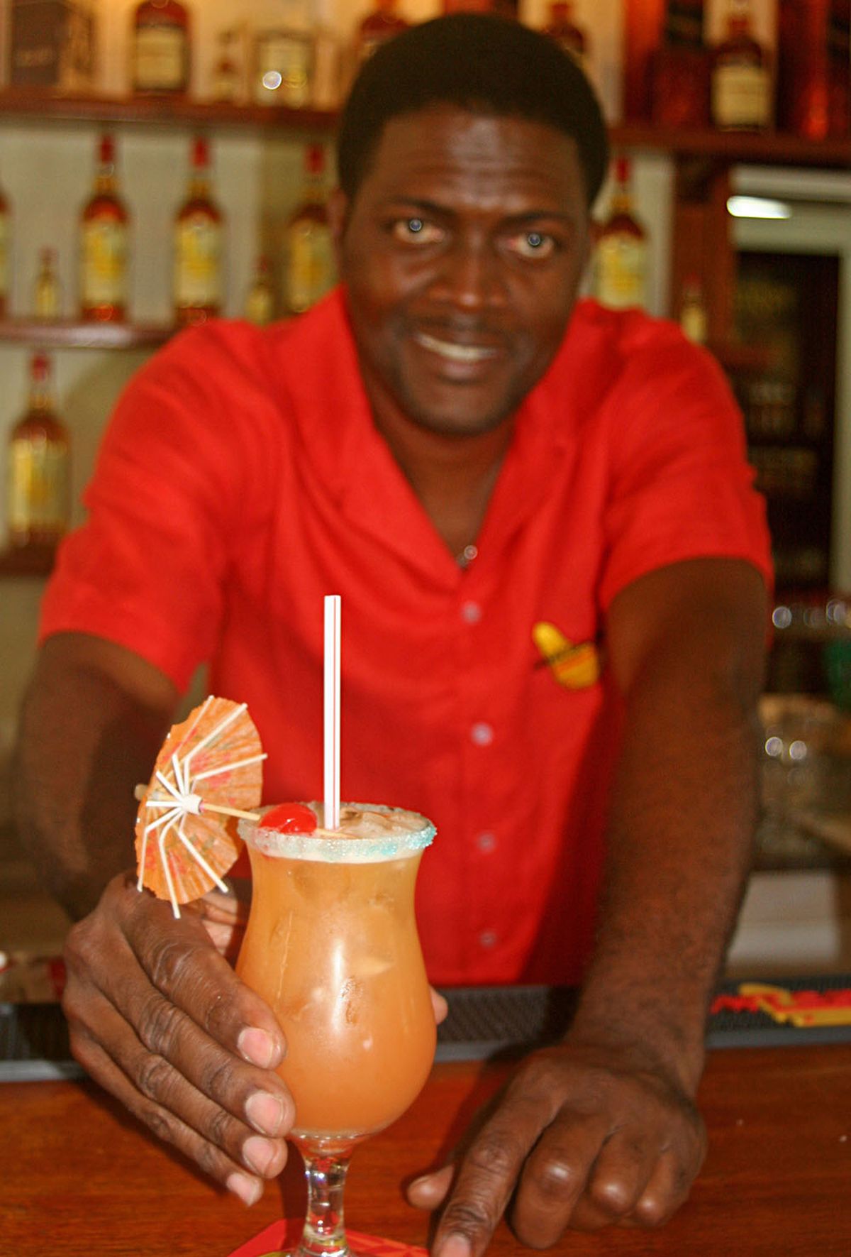 Bartender Chris Breedy serves a Barbados rum punch cocktail at the bar at the Mount Gay Visitors’ Center near Bridgetown, Barbados. McClatchy-Tribune (McClatchy-Tribune / The Spokesman-Review)