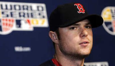 
Associated Press Jon Lester pitches for the Red Sox in Game 4 of the World Series today.
 (Associated Press / The Spokesman-Review)