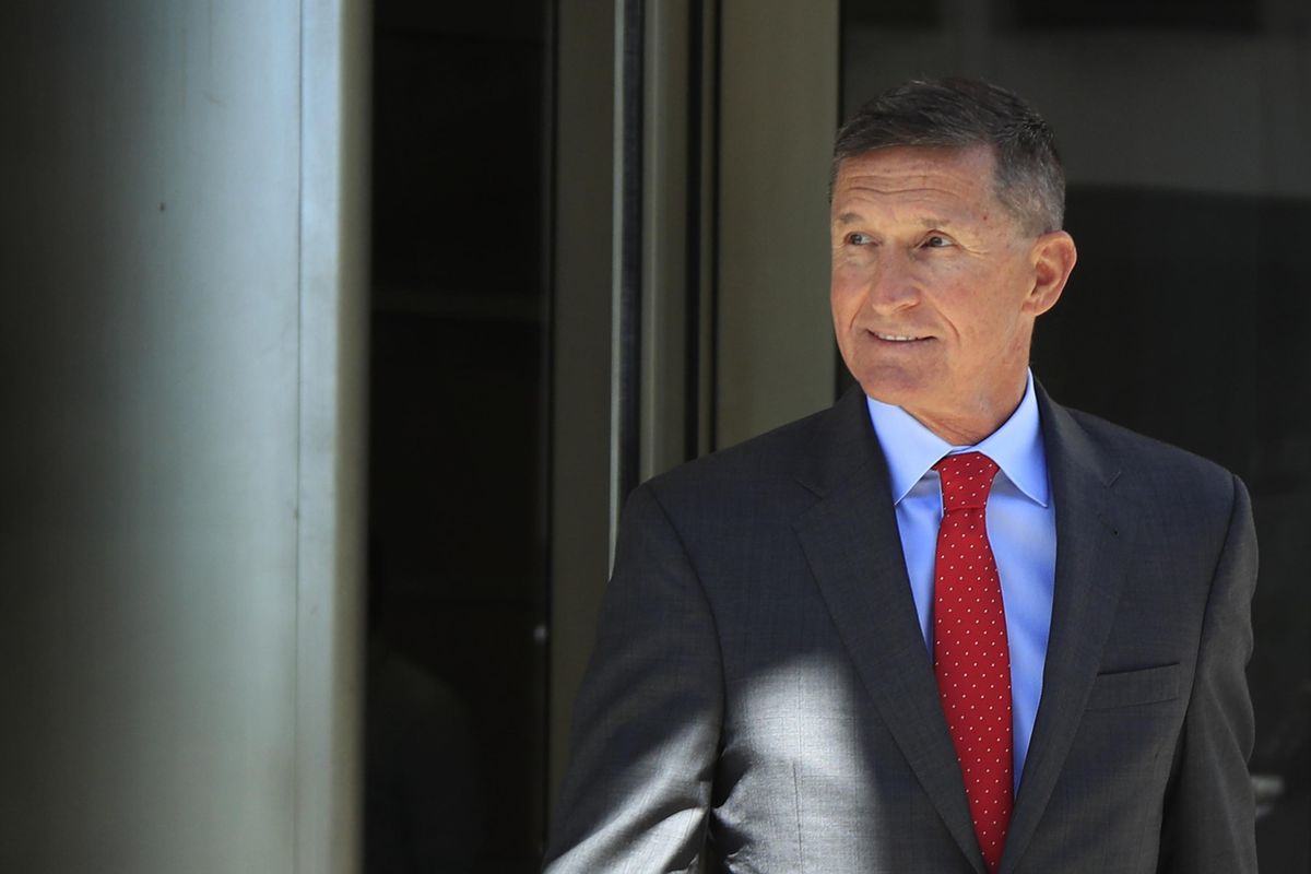 In this July 10, 2018 photo, former Trump national security adviser Michael Flynn leaves the federal courthouse in Washington, following a status hearing. (Manuel Balce Ceneta / Associated Press)