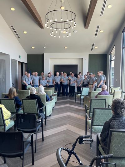 Lilac City Voices perform at the new senior living community on the South Hill called the Gallery.  (Courtesy of Lilac City Voices/Facebook)
