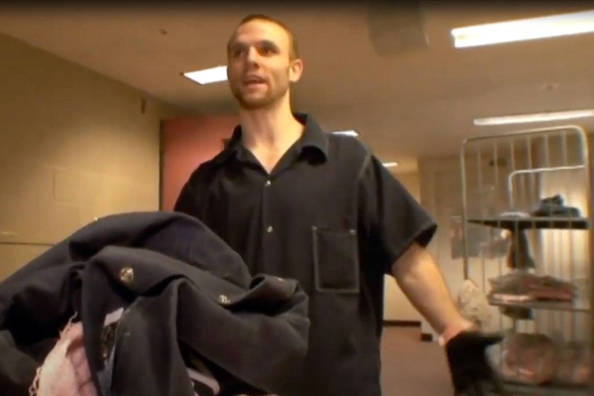Dennis Sprayberry is shown in a scene from a 2017 prison documentary found on YouTube.  (Documentary Prison/YouTube)