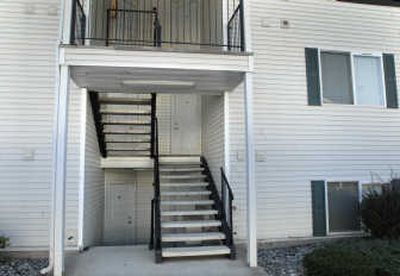 
Staircases at Rock Creek Apartments on North Nevada, are not equipped for disabled people, the Justice Department says.
 (Brian Plonka / The Spokesman-Review)