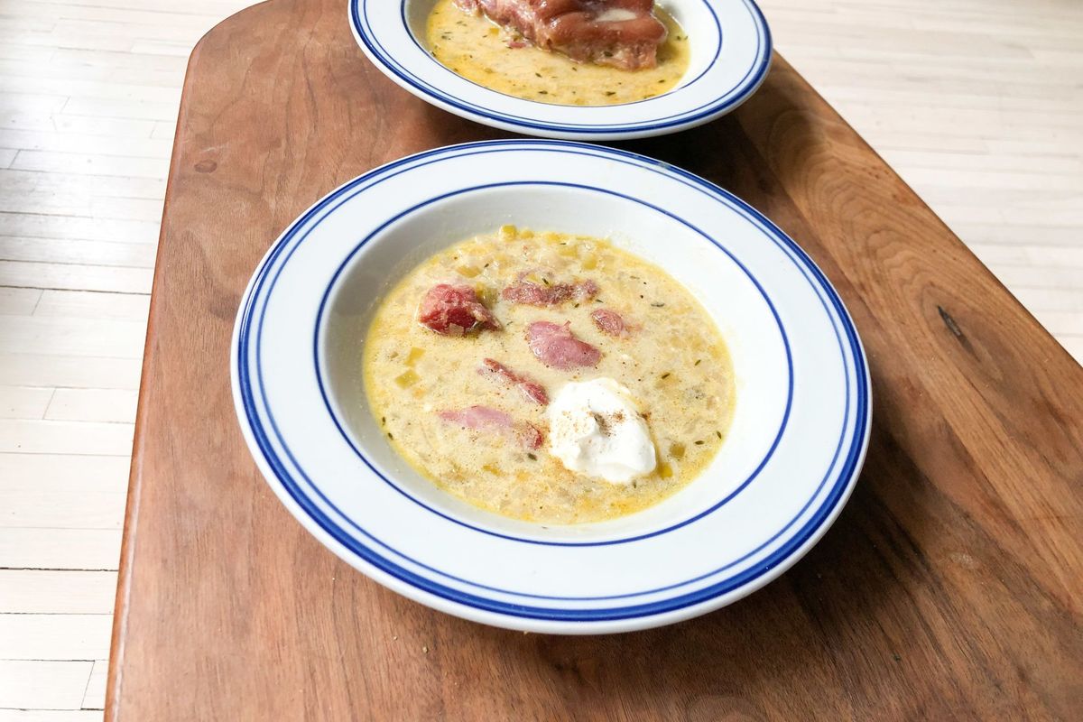 Farmer’s beer soup should be a new standard alongside chicken noodle and tomato classics. (Kate Krader/Bloomberg)