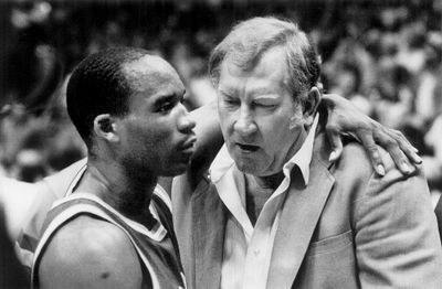 Former Texas-El Paso coach Don Haskins, right, died Sunday at the age of 78. Thousands of people attended a memorial service Thursday. (File Associated Press / The Spokesman-Review)