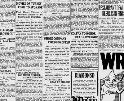 Spokane’s U.S. Macaroni Manufacturing Co. – the entire company, not just one employee – was cited for speeding on Apple Way. (S-R archives)