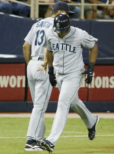 
Seattle's Adrian Beltre rounds third base after his second-inning homer. Associated Press
 (Associated Press / The Spokesman-Review)