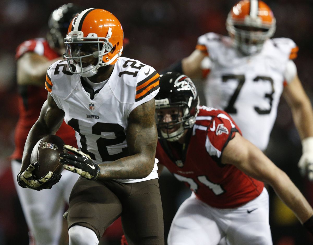 Browns wide receiver Josh Gordon faces Bills in his second game back after serving suspension. (Associated Press)