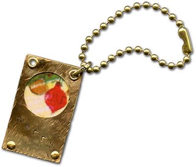 DIY Christmas tag by Polly Nobbs of Rings & Things