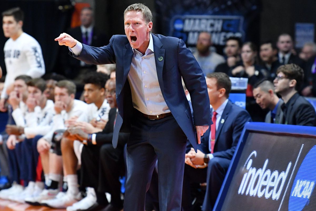 Gonzaga head coach Mark Few makes a point during the first half of Saturday’s win over Ohio State. (Tyler Tjomsland / The Spokesman-Review)