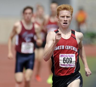NC’s Tanner Anderson completed a distance double with his victory in 1,600. (Matt Gade)