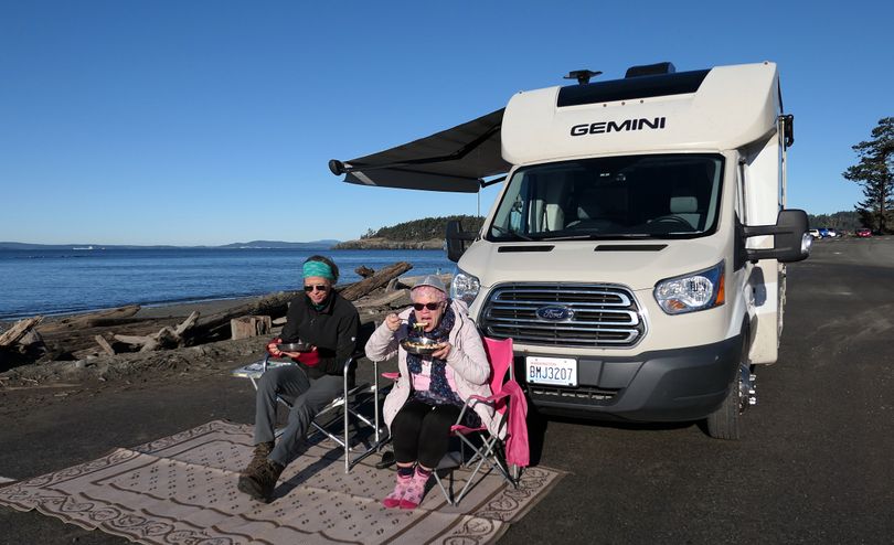 A recent brunch at Deception Pass State Park featured leftover salmon in a hash. (John Nelson)