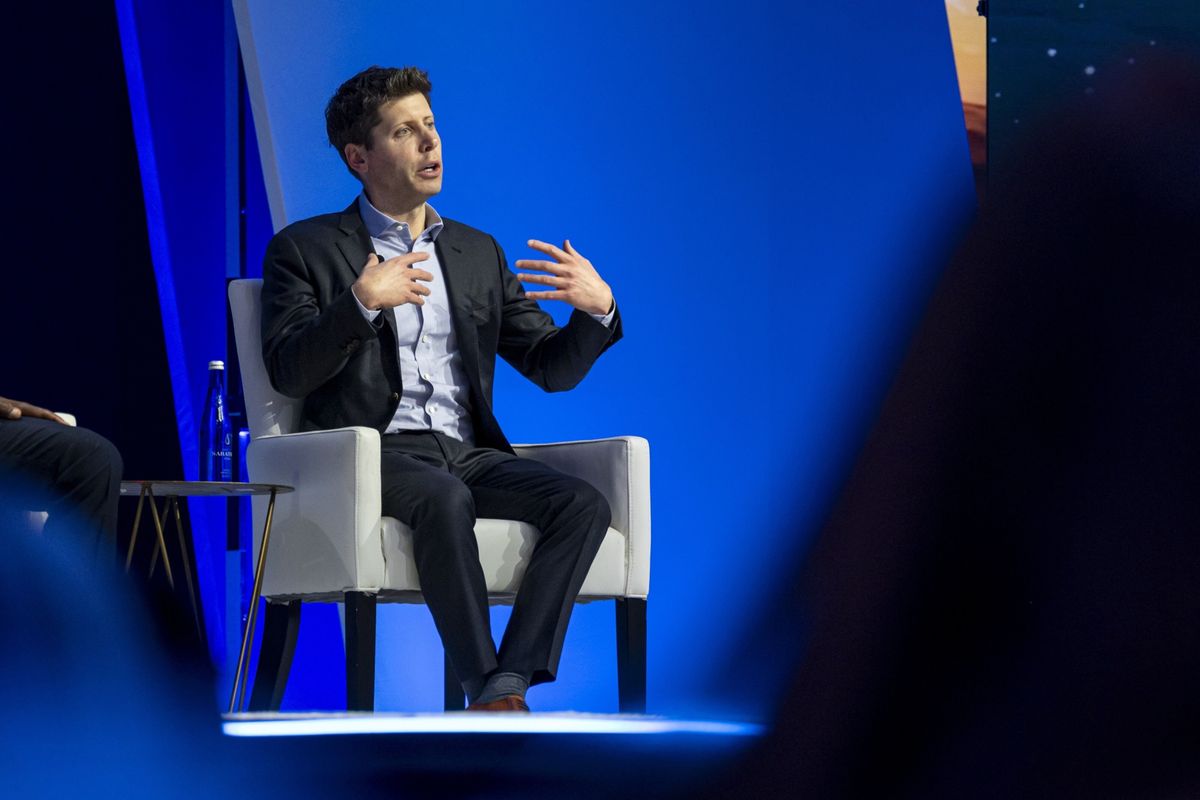 Sam Altman is shown in this undated photo. He was returned as CEO of OpenAI less than a week after his ouster.  (David Paul Morris/Bloomberg)