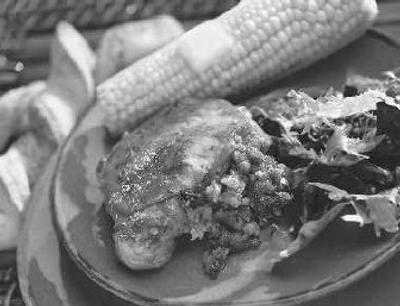 
Savory peanut butter and apple stuffed pork chops.
 (Smucker's Natural Peanut Butter / The Spokesman-Review)