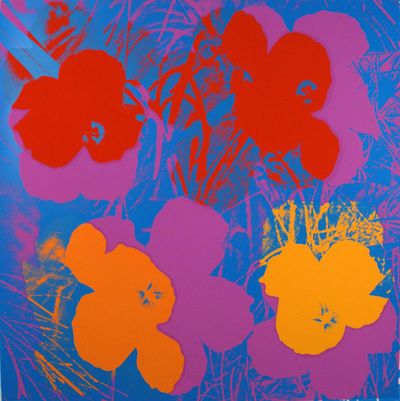 “Flowers” by Andy Warhol will be on display at the “Pop! and Beyond” exhibit at Gonzaga through May 12. (Courtesy photo)