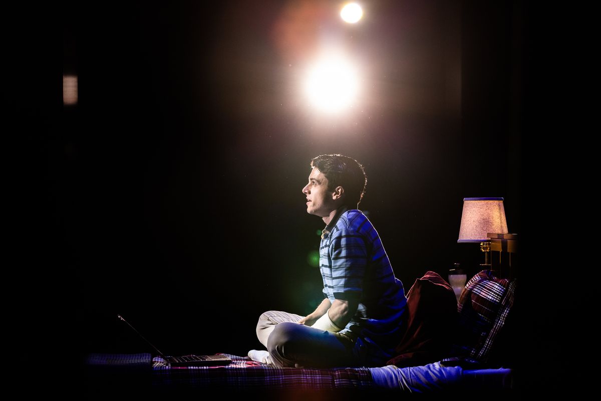 Anthony Norman stars as Evan Hansen in the national tour of "Dear Evan Hansen," playing at the First Interstate Center for the Arts in Spokane through Sunday.  (Evan Zimmerman)