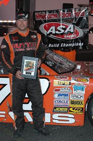 Gary Lewis picked up his first victory of 2009 on the ASA Northwest Late Model Tour at Spokane County Raceway. (Photo courtesy of M.E. Wright) (The Spokesman-Review)