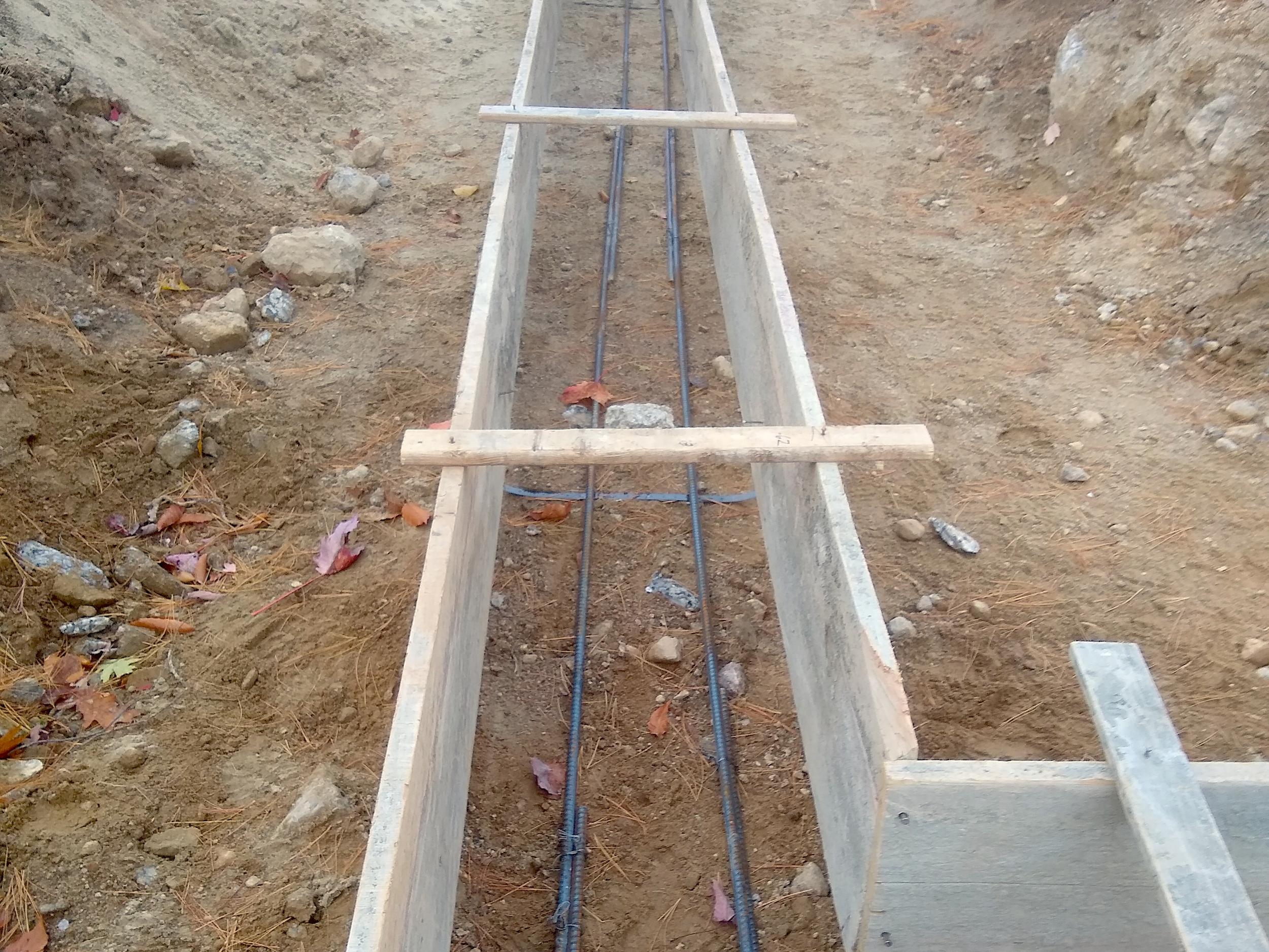 Rebar In Concrete Foundation Wall
