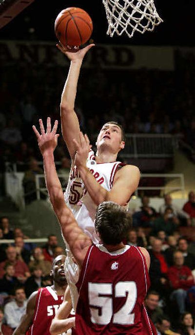 
Matt Haryasz is Stanford's top scorer and rebounder.
 (Associated Press / The Spokesman-Review)