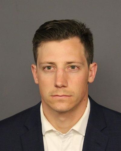 This photo provided by the Denver Police Department shows Chase Bishop. Bishop turned himself in to the Denver Sheriff’s Department on Tuesday, June 12, 2018, and is being held for Investigation of second-degree assault. Police have said Bishop was dancing at a downtown club on June 2 when the gun fell from the agent’s waistband holster onto the floor. The firearm went off when the agent picked it up. (AP)