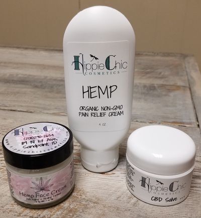 Hippie Chic uses CBD from hemp in its lotions and other cosmetic products.  (Courtesy Hippie Chic)