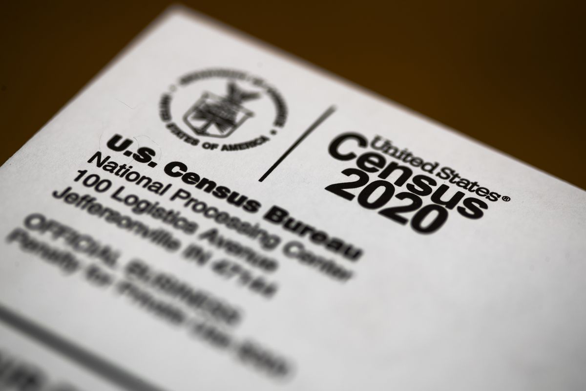 FILE - In this March 19, 2020, file photo, is an envelope containing a 2020 census letter mailed to a U.S. resident. A complete count of Montana’s households could come with a big reward: a second seat in Congress and millions of federal dollars annually. But the 2020 census deadline remains in flux, making it uncertain if census takers will finish counting the vast, rural state.  (Matt Rourke)