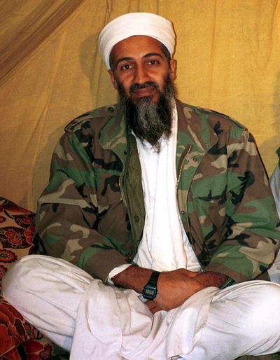 This undated file photo shows then-al Qaida leader Osama bin Laden in Afghanistan. (Associated Press)
