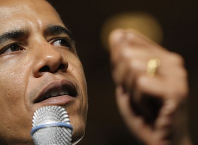 Presidential candidate Sen. Barack Obama, D-Ill., speaks at a fundraiser in New York on July 9. Obama is planning a trip to Europe and the Middle East. His itinerary remains under wraps. (Associated Press / The Spokesman-Review)