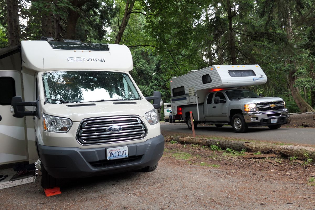 The campground at Birch Bay State Park offers private sites set in the forest near the beach. (John Nelson)