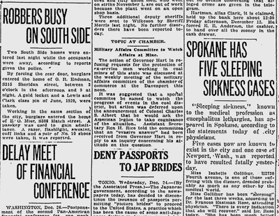 From the Dec. 26, 1919 Spokane Daily Chronicle (S-R archives)