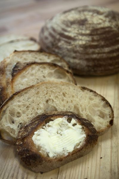 Bellacrosta bakery specialized in rustic loaves, like these. The bakery closed its storefront operation in Liberty Lake and is on hiatus until the spring. (Adriana Janovich / The Spokesman-Review)