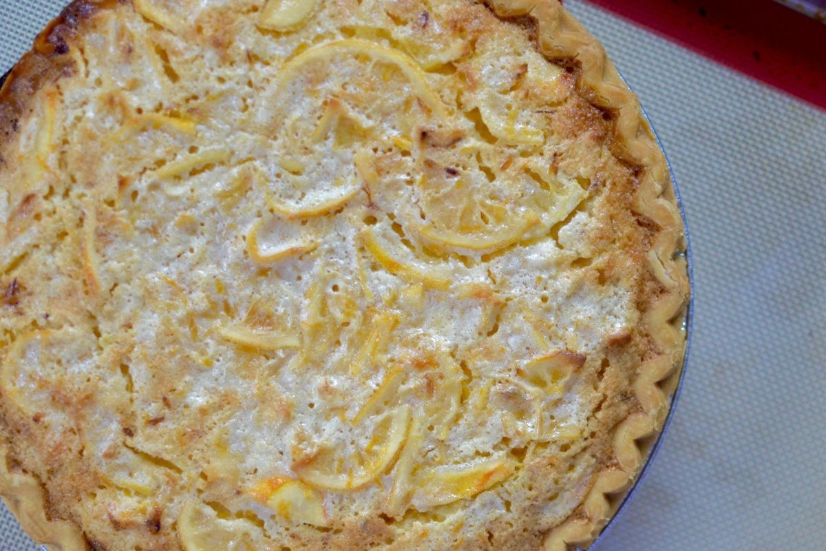 Bring a bit of brightness to winter with this Winter Lemon Pie. Meyer lemons bring a hint of herbal flavors.   (Ricky Webster)