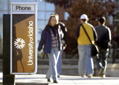   The University of Idaho's starburst logo will soon start disappearing from the Moscow campus as part of an aggressive new marketing campaign. 
 (Associated Press / The Spokesman-Review)