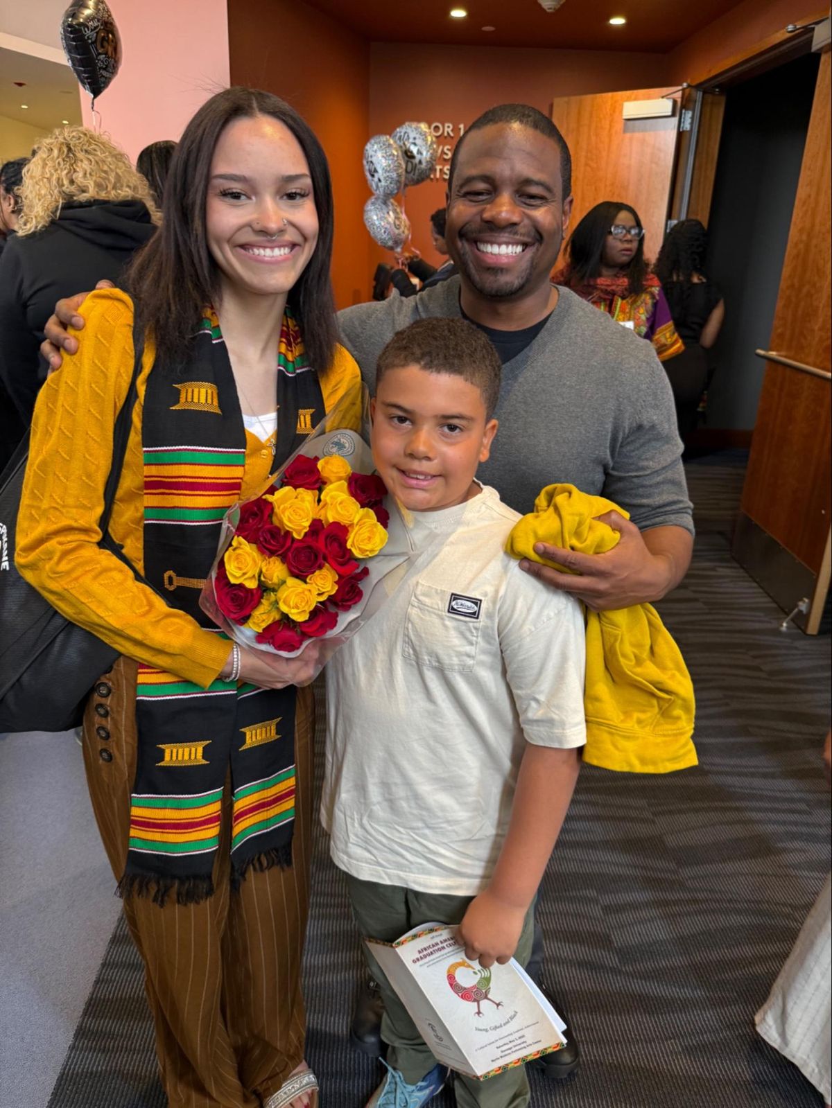 Laila Traylor, a Shadle Park graduate, poses with her family.