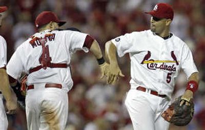 Albert Pujols & Yadier Molina St. Louis Cardinals Multi-Signed 8 x